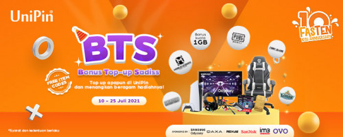 BTS (Bonus Top-up Sadiss) di Ulang Tahun UniPin!